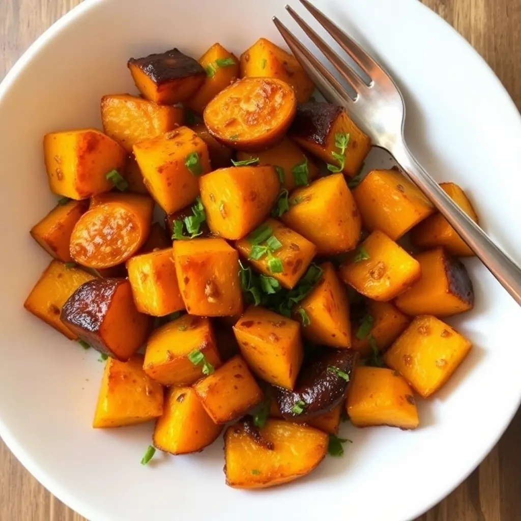 roasted butternut squash dish