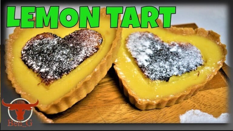 Baked Lemon Tart Recipe | Tarte Au Citron Lemon |