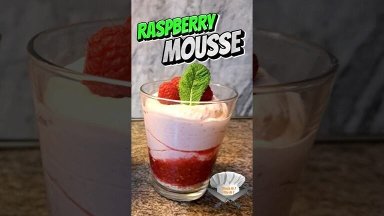 Best dessert ever easy raspberry mousse