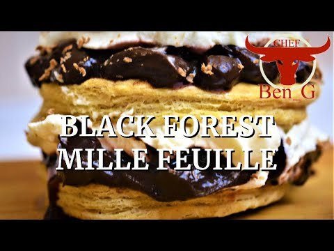 Black Forest Mille Feuille , Puff Pastry Series Episode 2, How