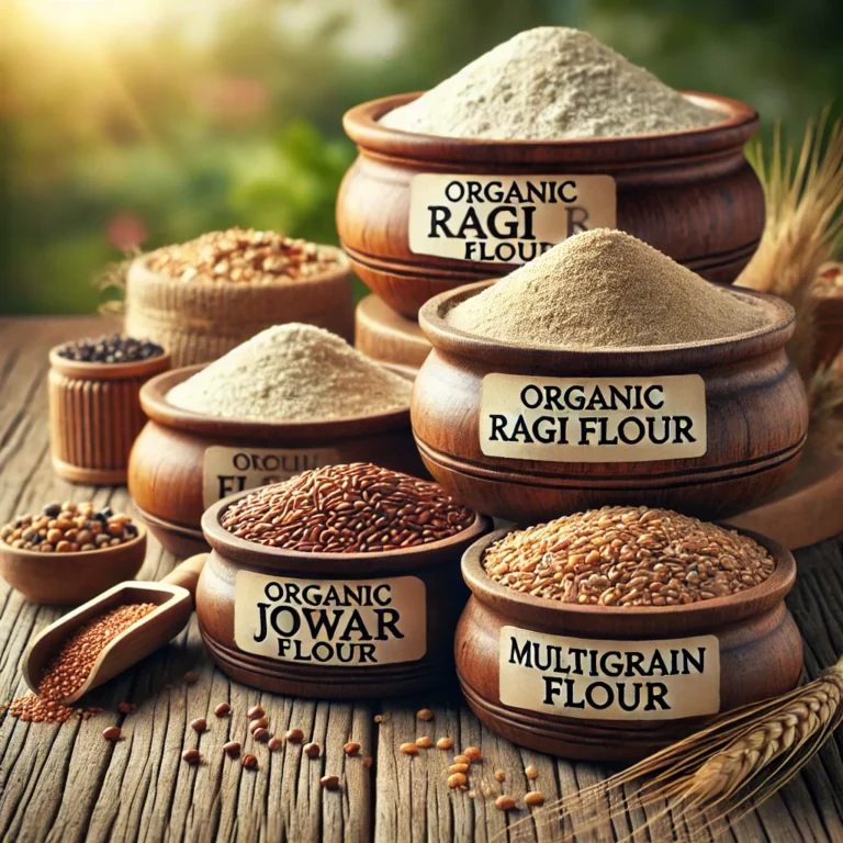 Discover the Benefits of Organic Flours A Healthier Choice for.27 A visually appealing arrangement of organic flours in labeled containers.webp