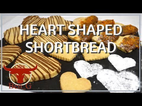 Heart Shaped Valentines Shortbread Cookies | DIY Valentines Gift Ideas