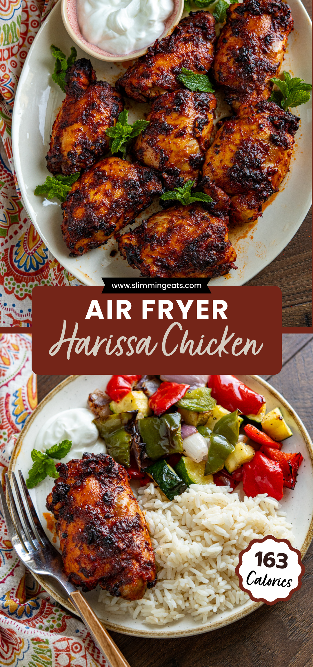 Air Fryer Harissa Chicken
