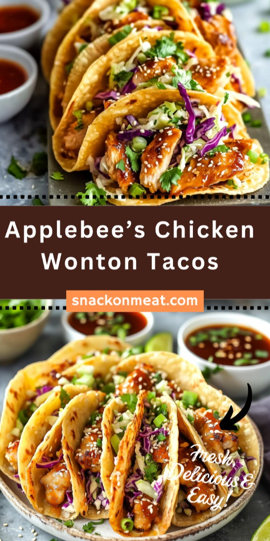 Applebee’s Chicken Wonton Tacos