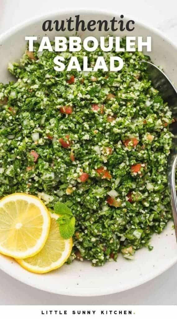 Authentic Tabbouleh Salad - Little Sunny Kitchen