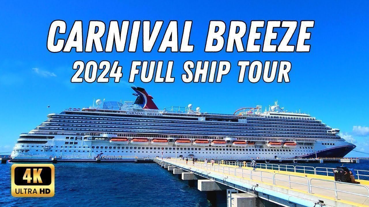 Carnival Breeze Cruise Ship Tour 2024 Full Walking Tour