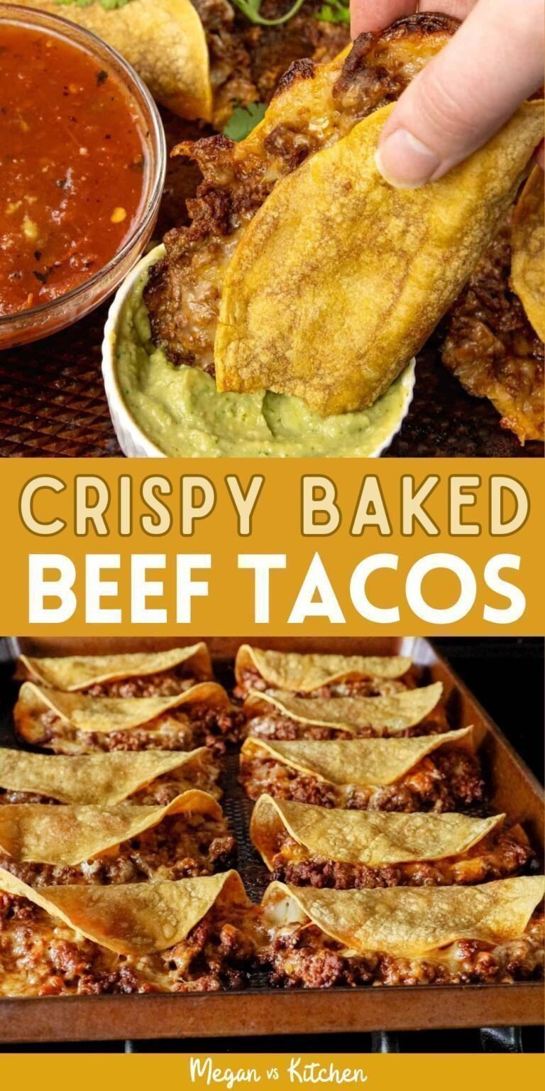 Crispy Baked Ground Beef Tacos