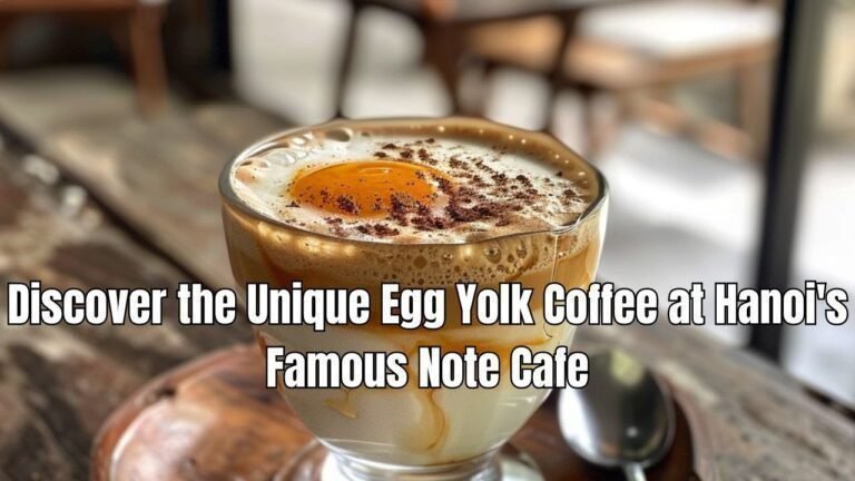 Discover the Unique Egg Yolk Coffee at