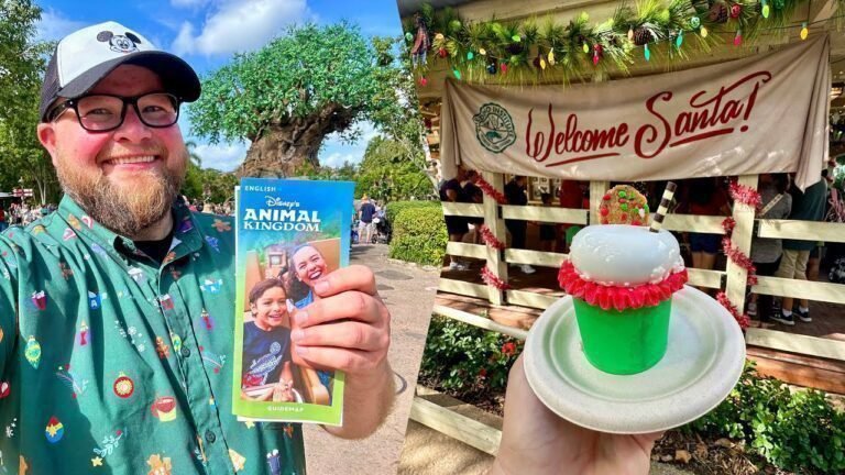 Disney’s Animal Kingdom 2024 | NEW Christmas Snacks & Meeting