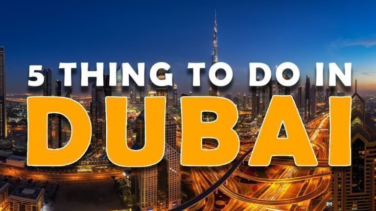 Dubai Travel Guide 2024 | 5 things YOU