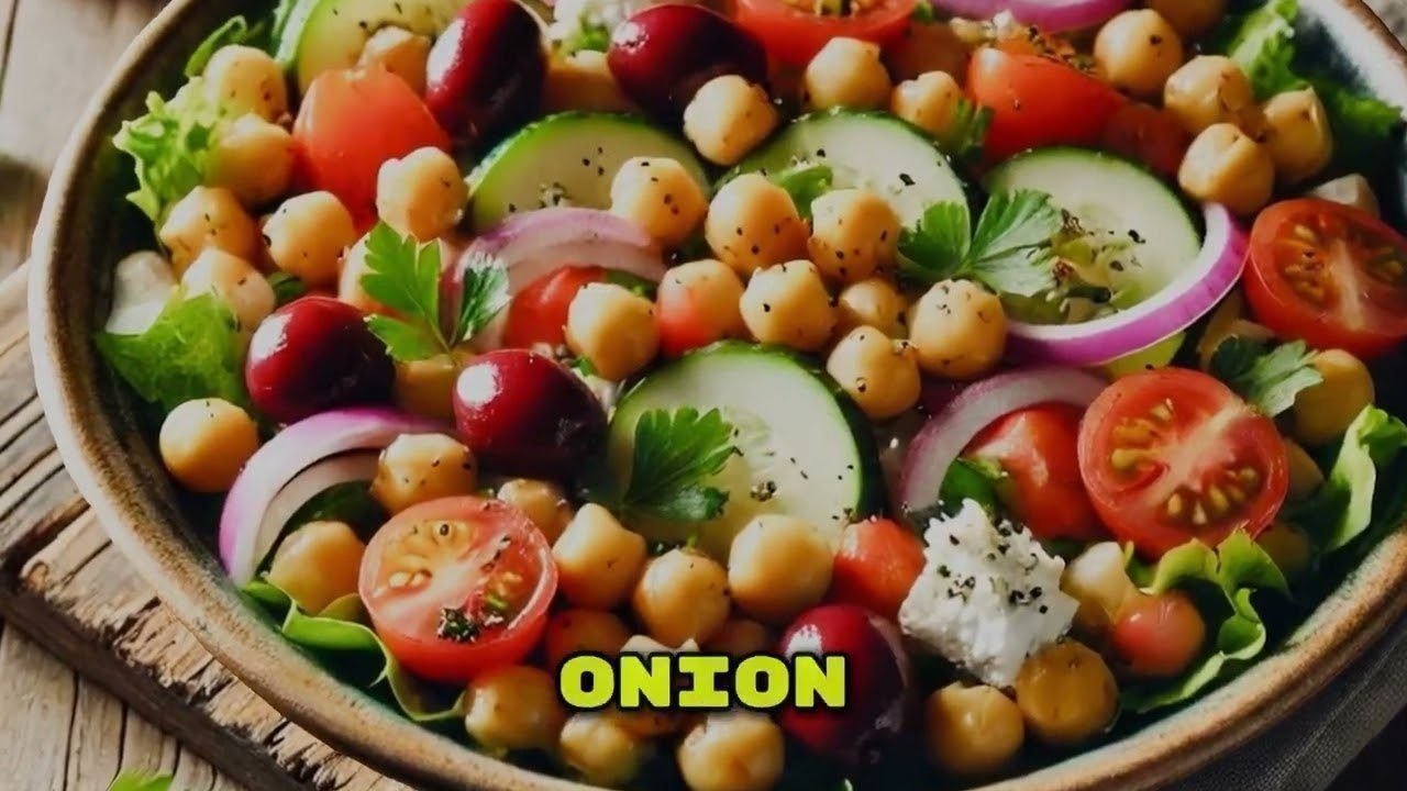 Mediterranean food: Chickpea Salad