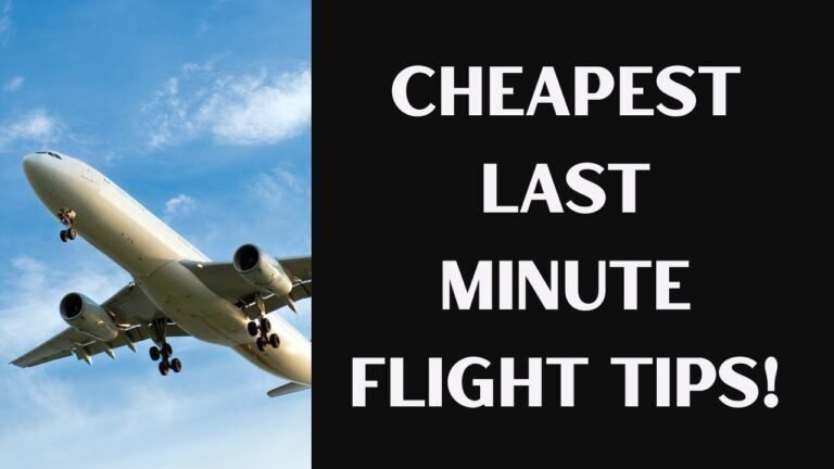 Airplane travel: Last-Minute Flights