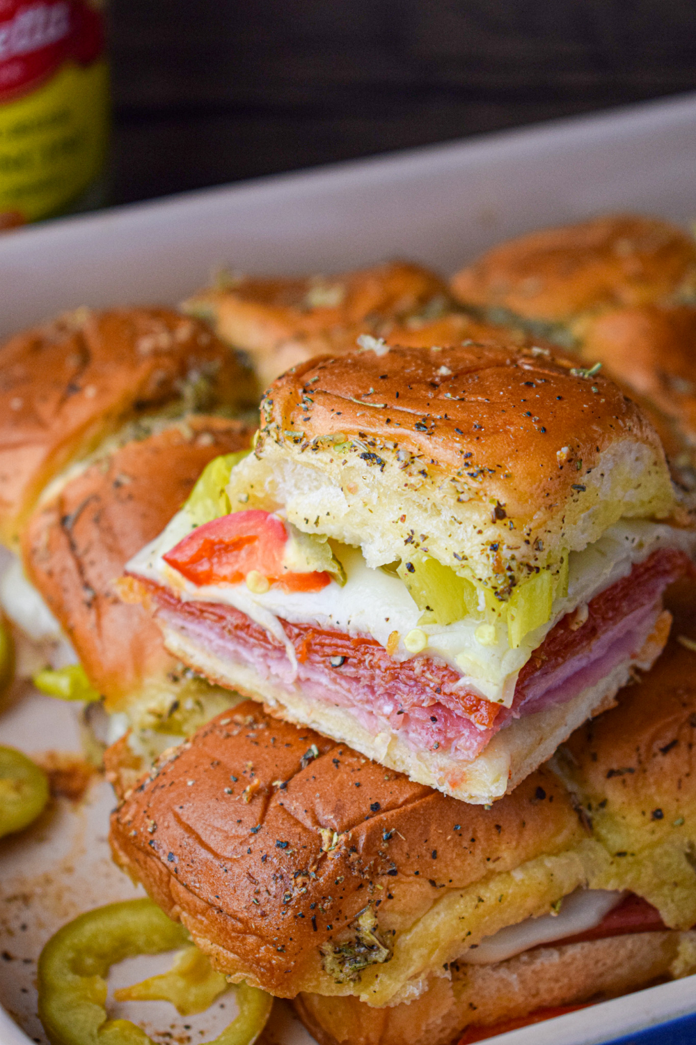 Hot Italian Sub Sliders - The Jam Jar Kitchen