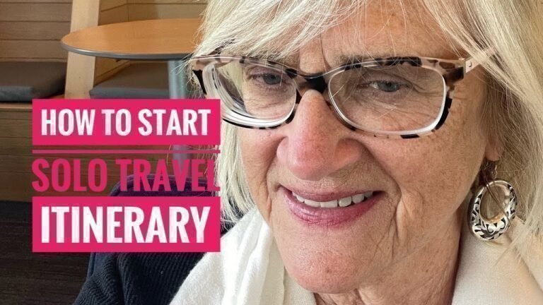 solo travel: Itinerary Planning