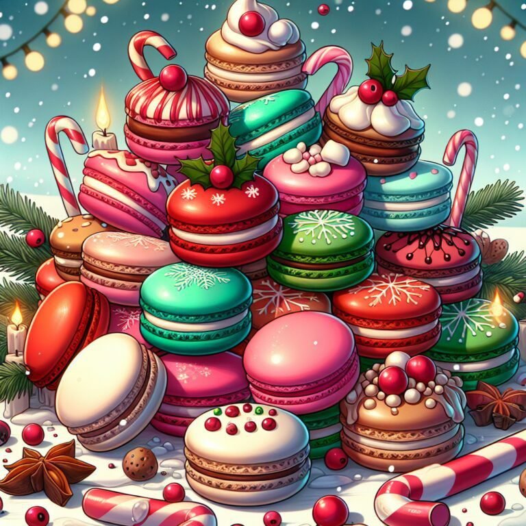 festive Festive French Macarons with Seasonal Flavors