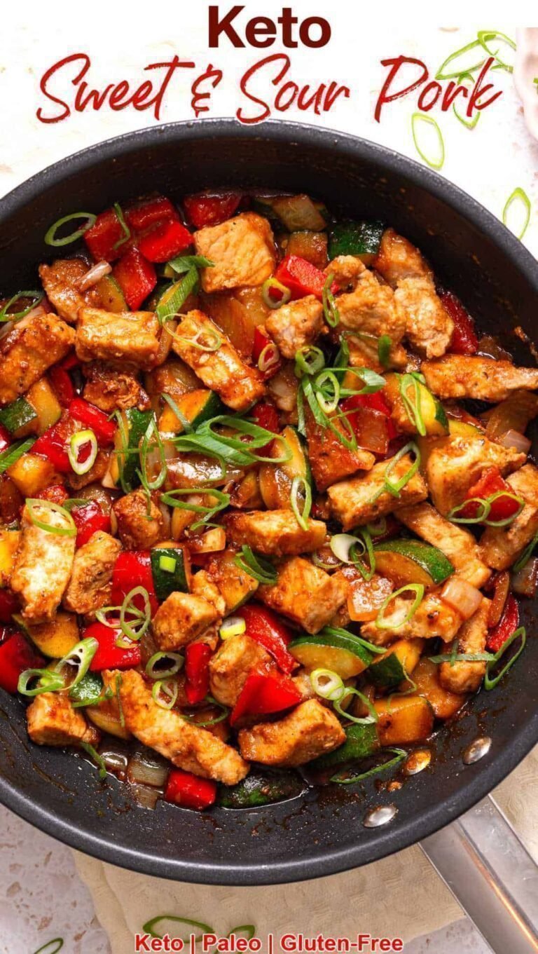 Keto Sweet and Sour Pork - Beauty and the Foodie