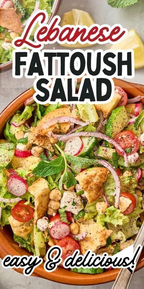 Lebanese Fattoush Salad