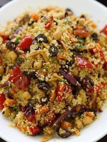 Moroccan Couscous with Roast Vegetables