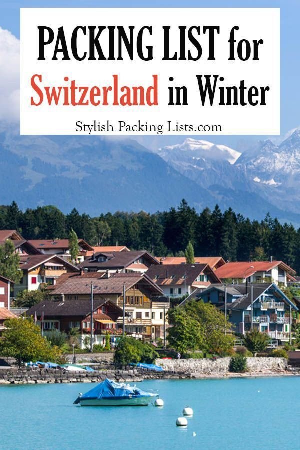 Packing List for Switzerland in Winter: December, January & February