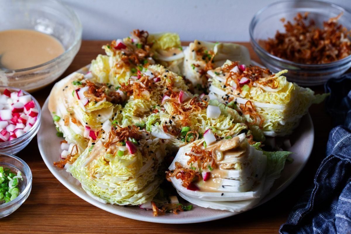 napa cabbage wedge with miso dressing – smitten kitchen