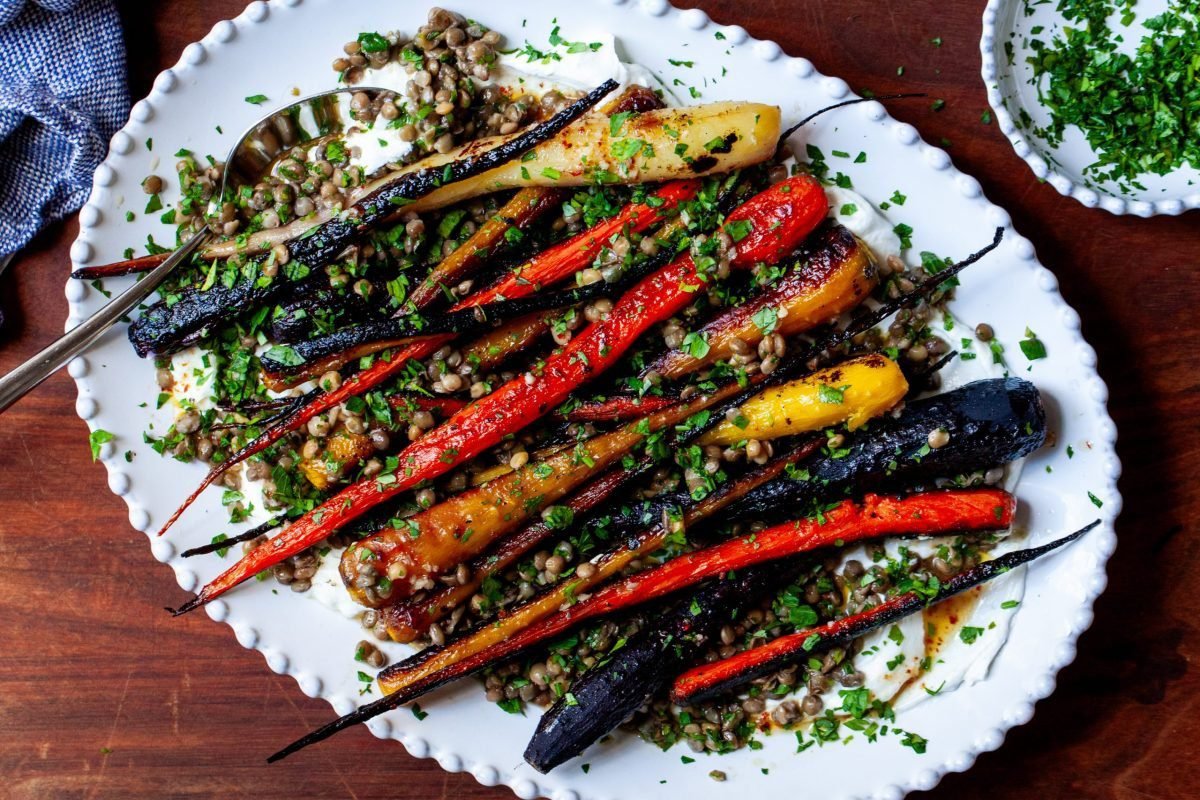 roasted carrots with lentils and yogurt – smitten kitchen