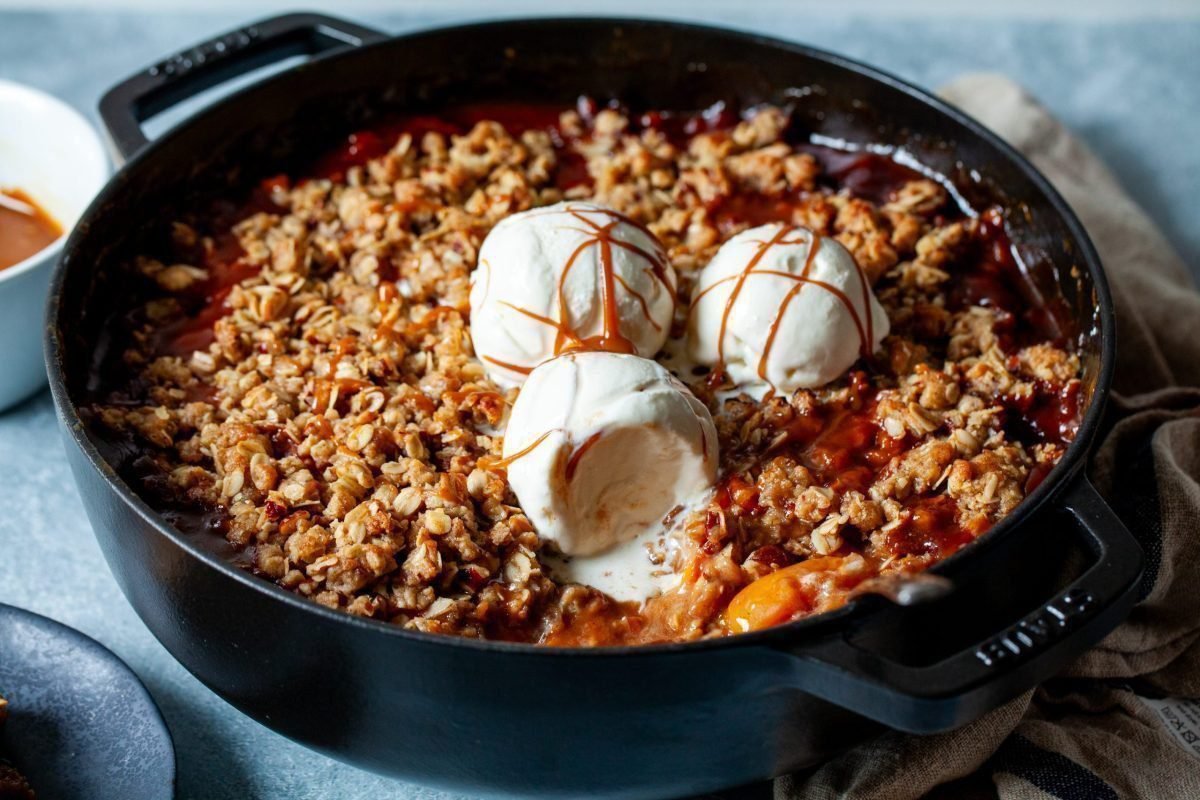 salted caramel peach crisp – smitten kitchen