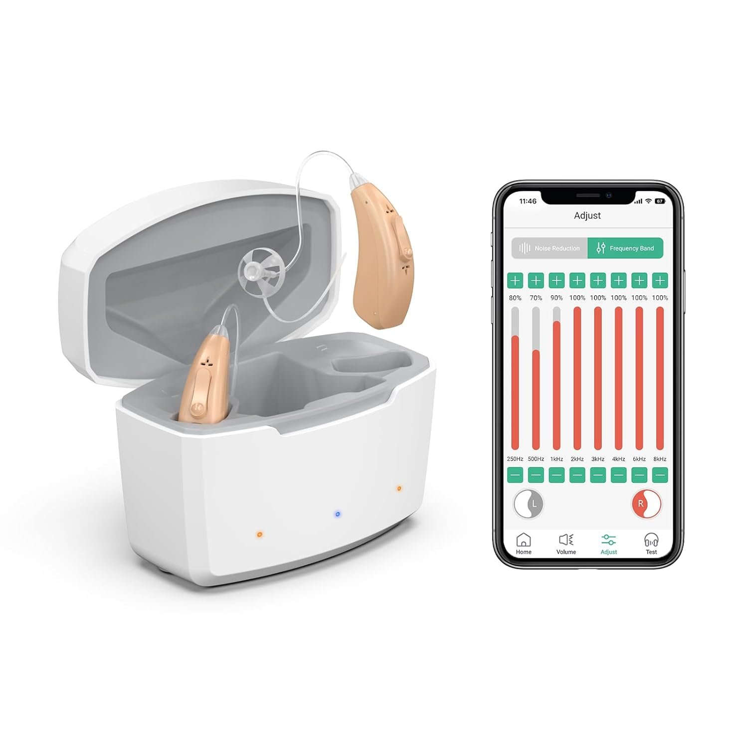 Bluetooth Hearing Aids for Seniors Severe Hearing Loss with ...