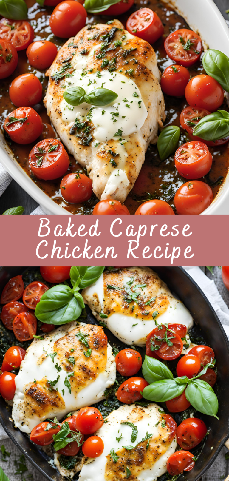 Baked Caprese Chicken Recipe