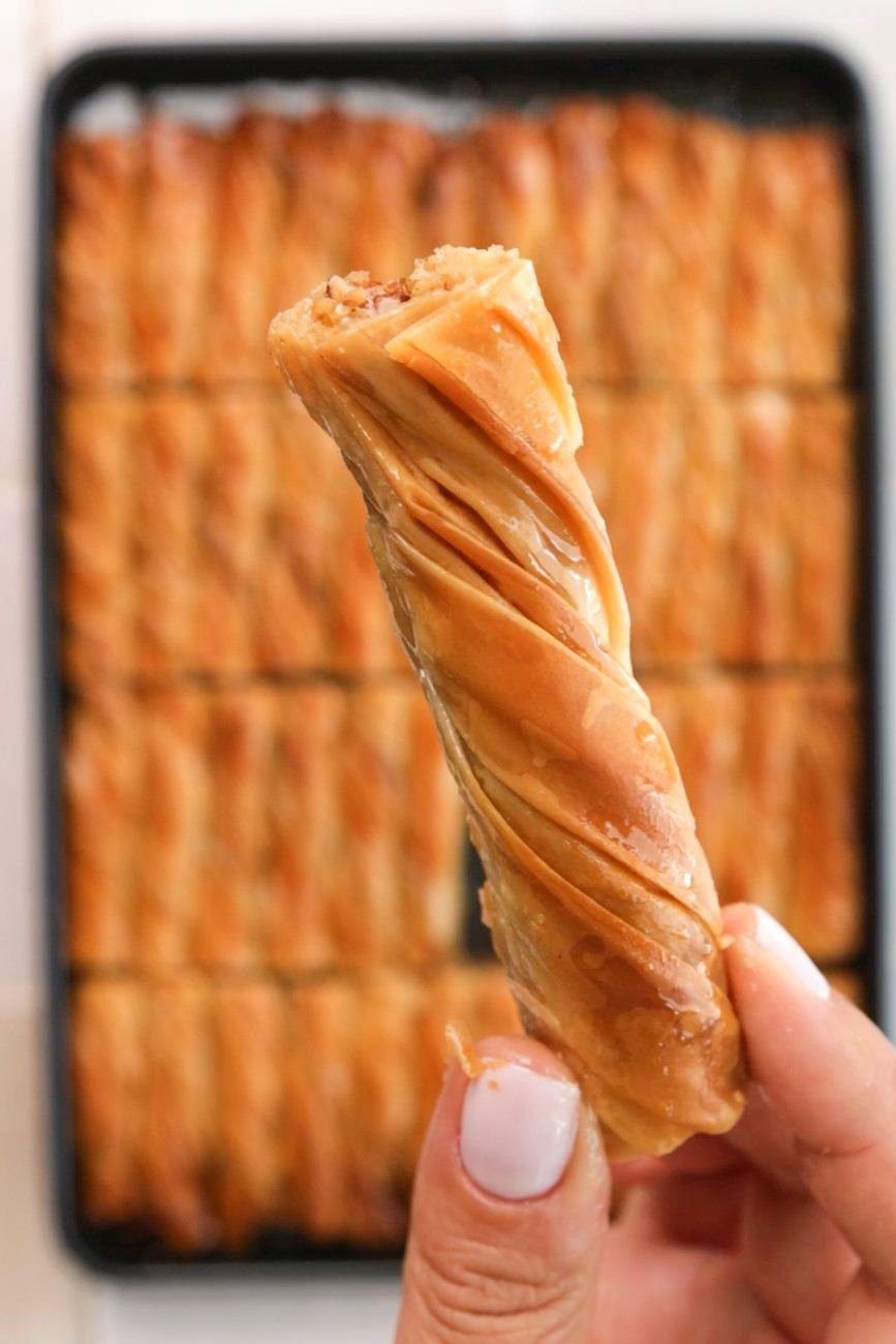 Baklava Twists Recipe — Antoniou Fillo Pastry