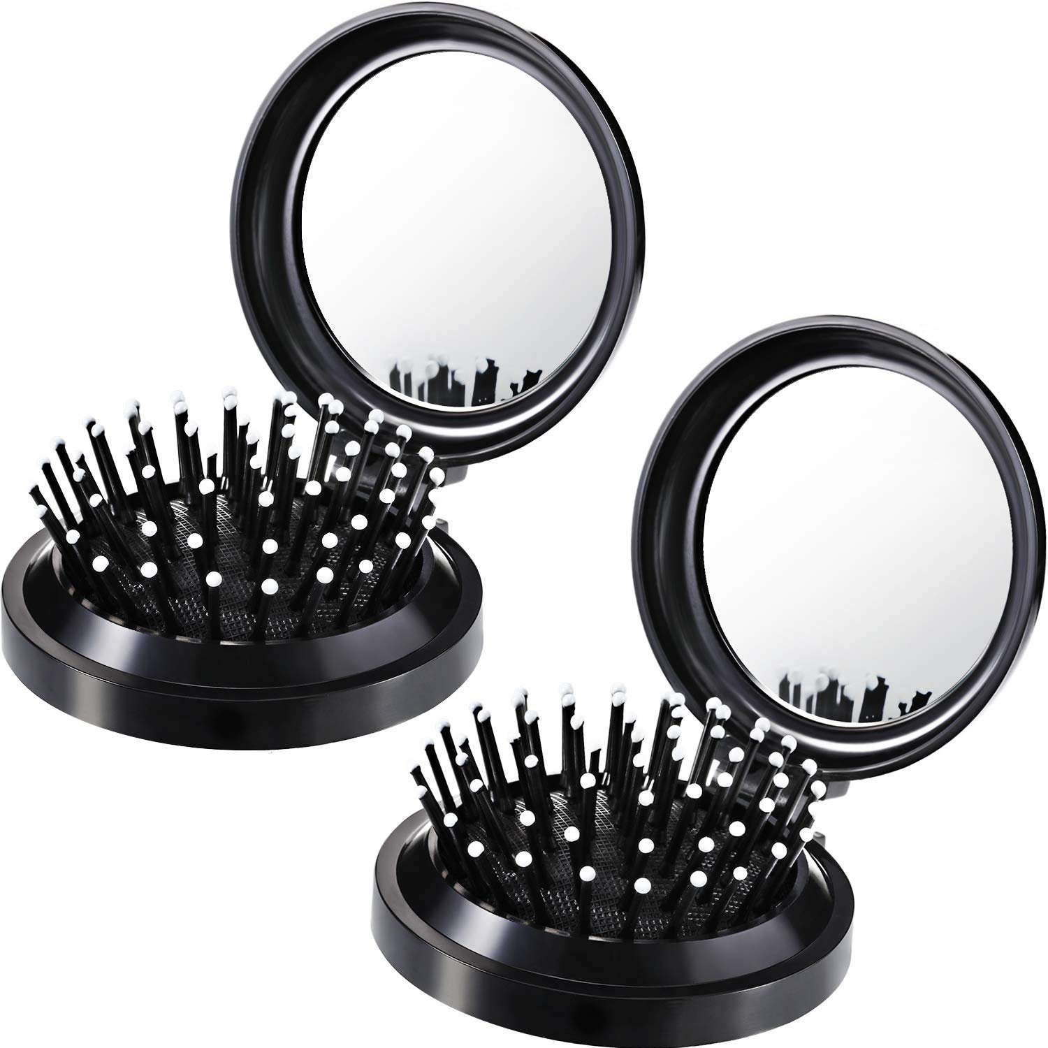 Compact hairbrush