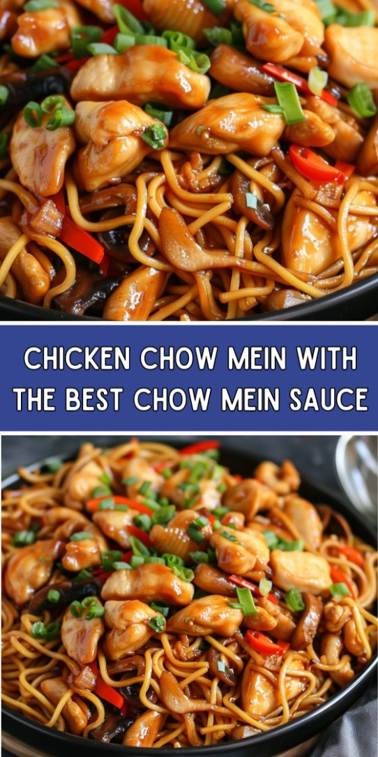 Chicken Chow Mein with the Ultimate Chow Mein Sauce