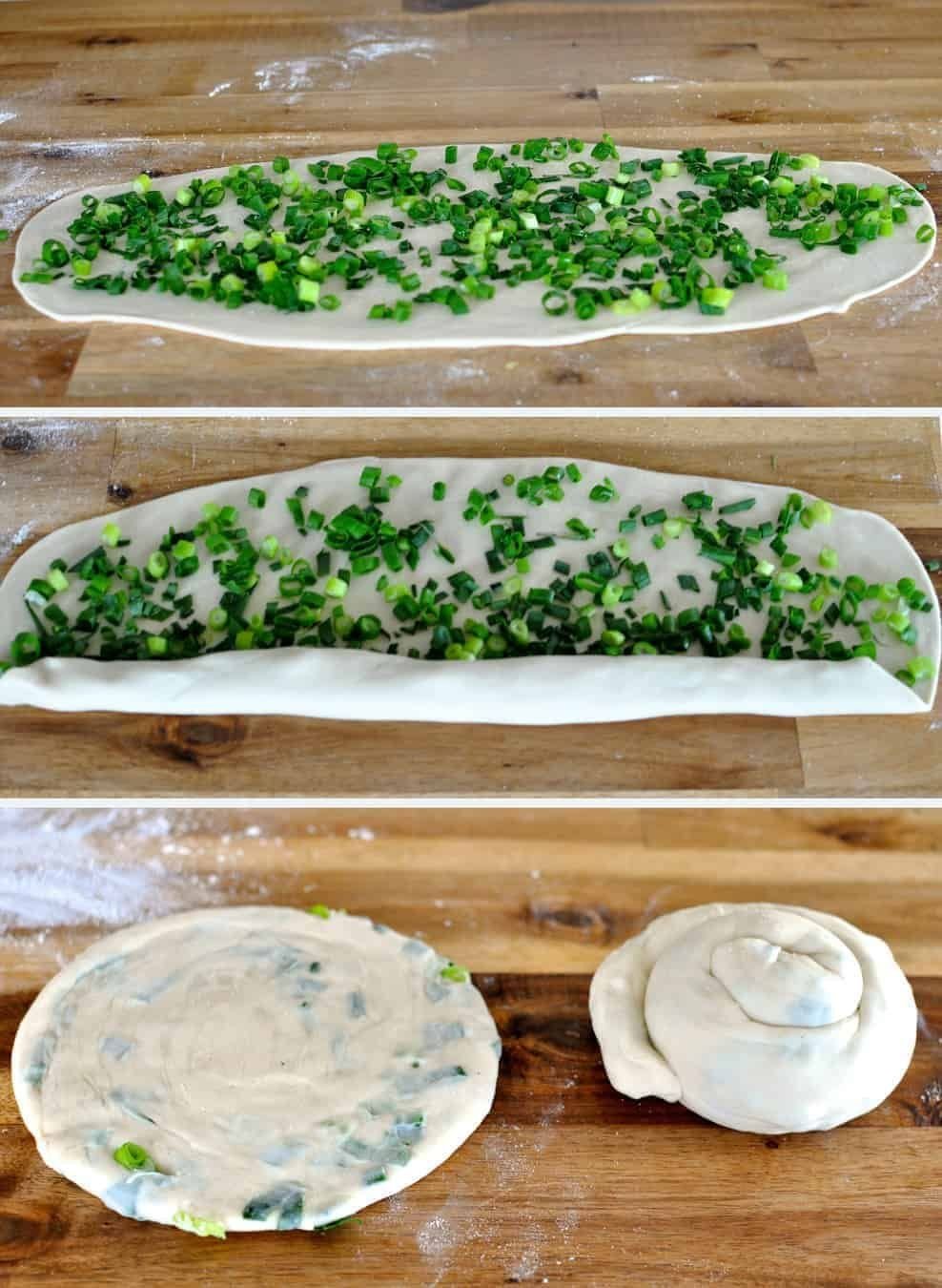 Chinese Scallion Pancakes (shallots/green onion)