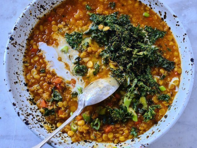 Coconut Red Lentil Soup (Esalen Ayurvedic Dal)