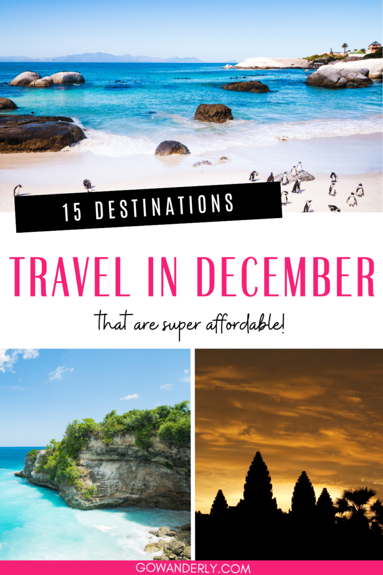December Travel: 15 Cheap Places To Travel This Winter