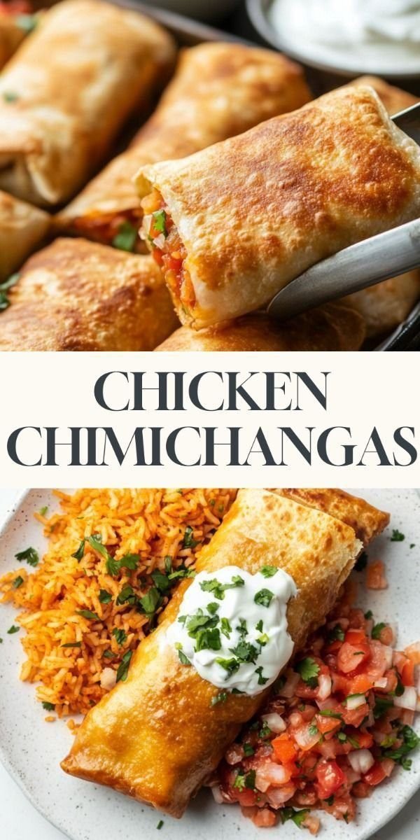 Delicious Chicken Chimichangas