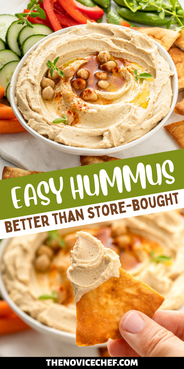 Easy Hummus Recipe | Perfectly Creamy Homemade Hummus!
