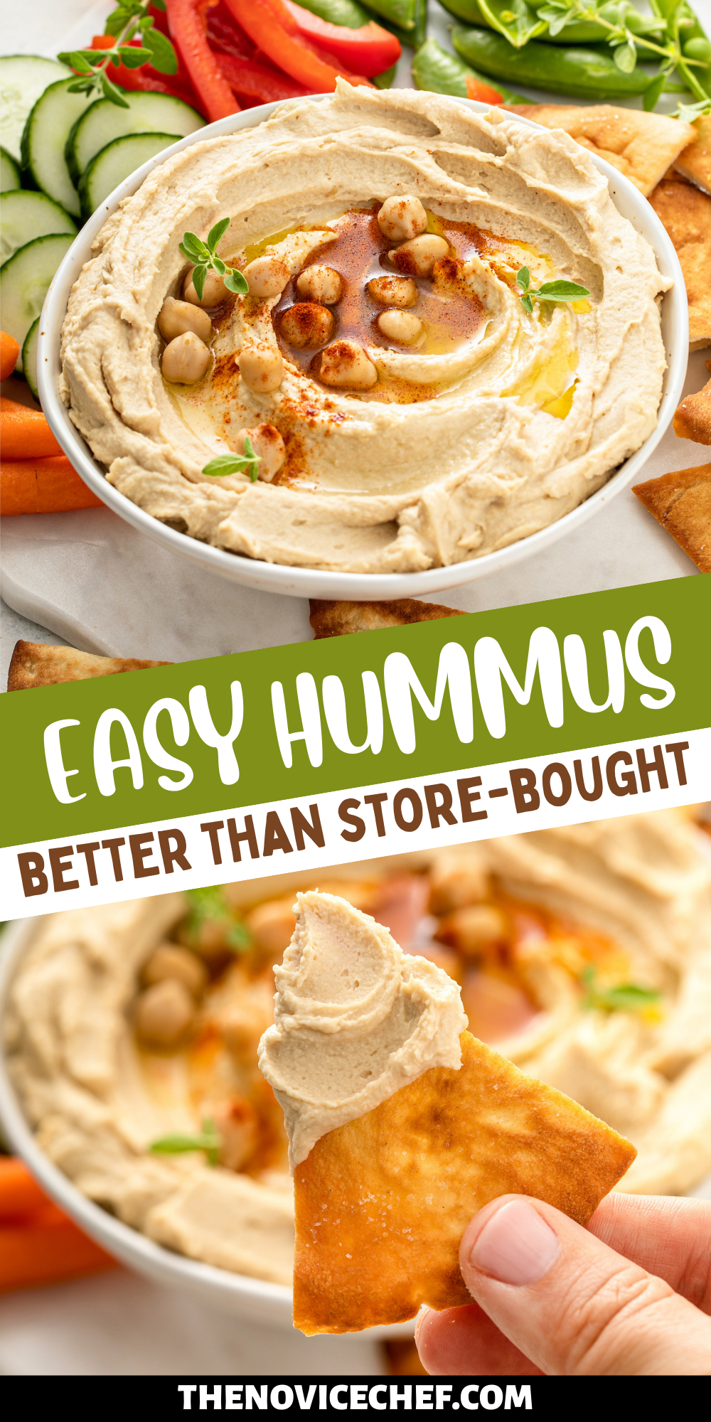 Easy Hummus Recipe | Perfectly Creamy Homemade Hummus!