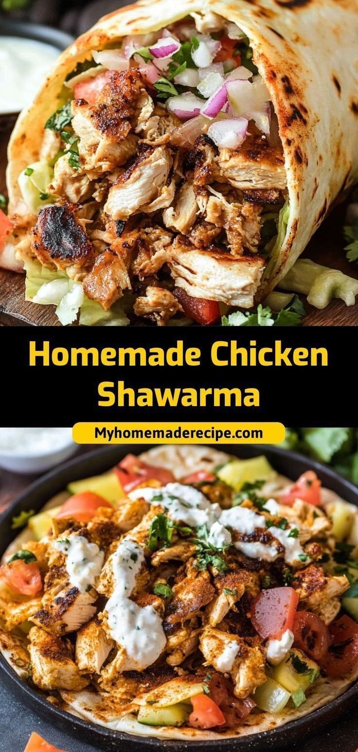 Homemade Chicken Shawarma