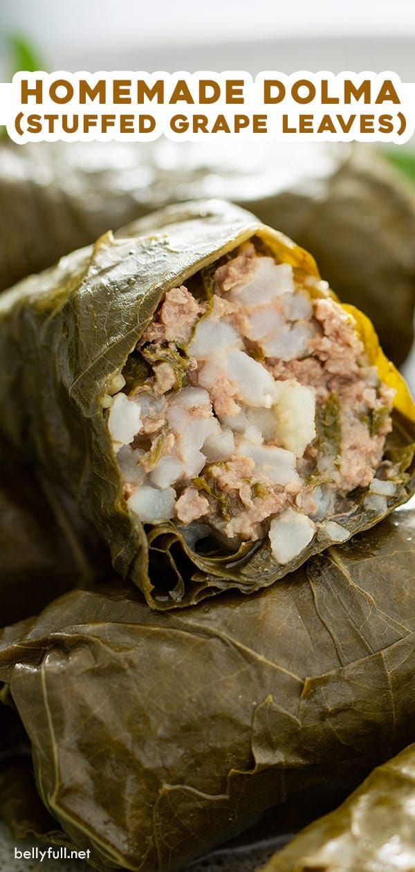 Homemade Dolma {Stuffed Grape Leaves}