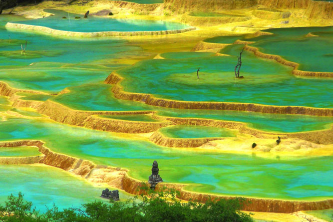 Huanglong National Park, Huanglong Scenic Area, Huanglong Valley