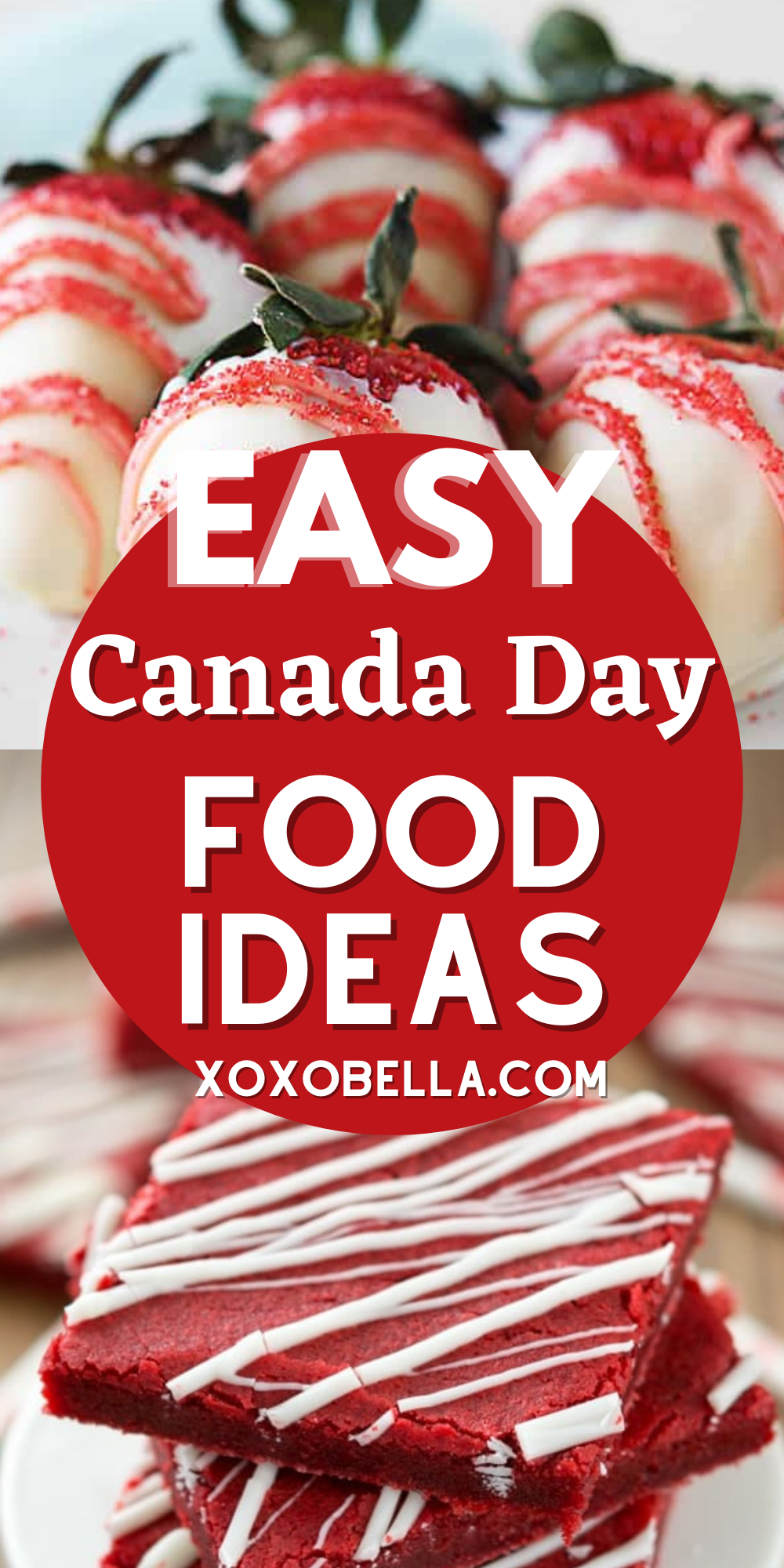Red & White Themed Canada Day Food Ideas
