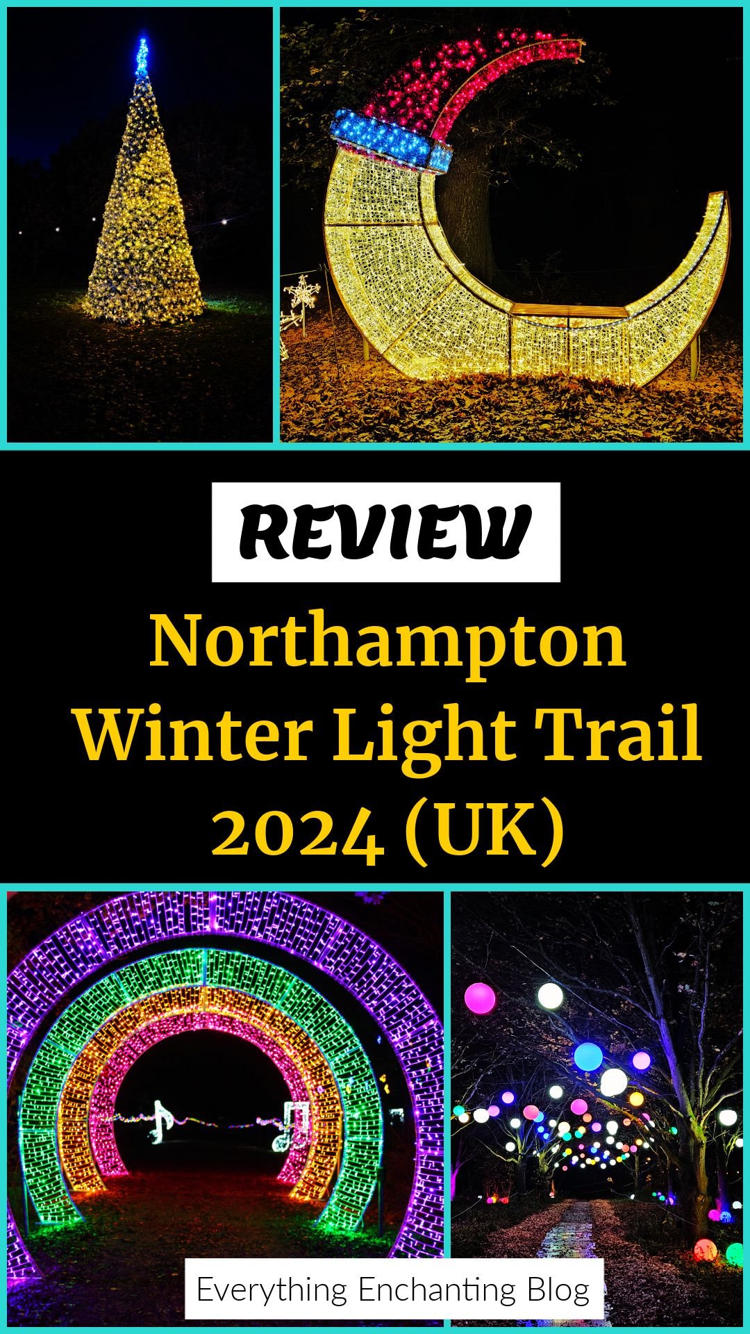 Review of Northampton Winter Light Trail at Delapre Abbey | Things to see, do with kids, families