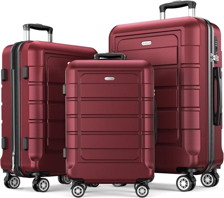 Luggage set with spinner wheels