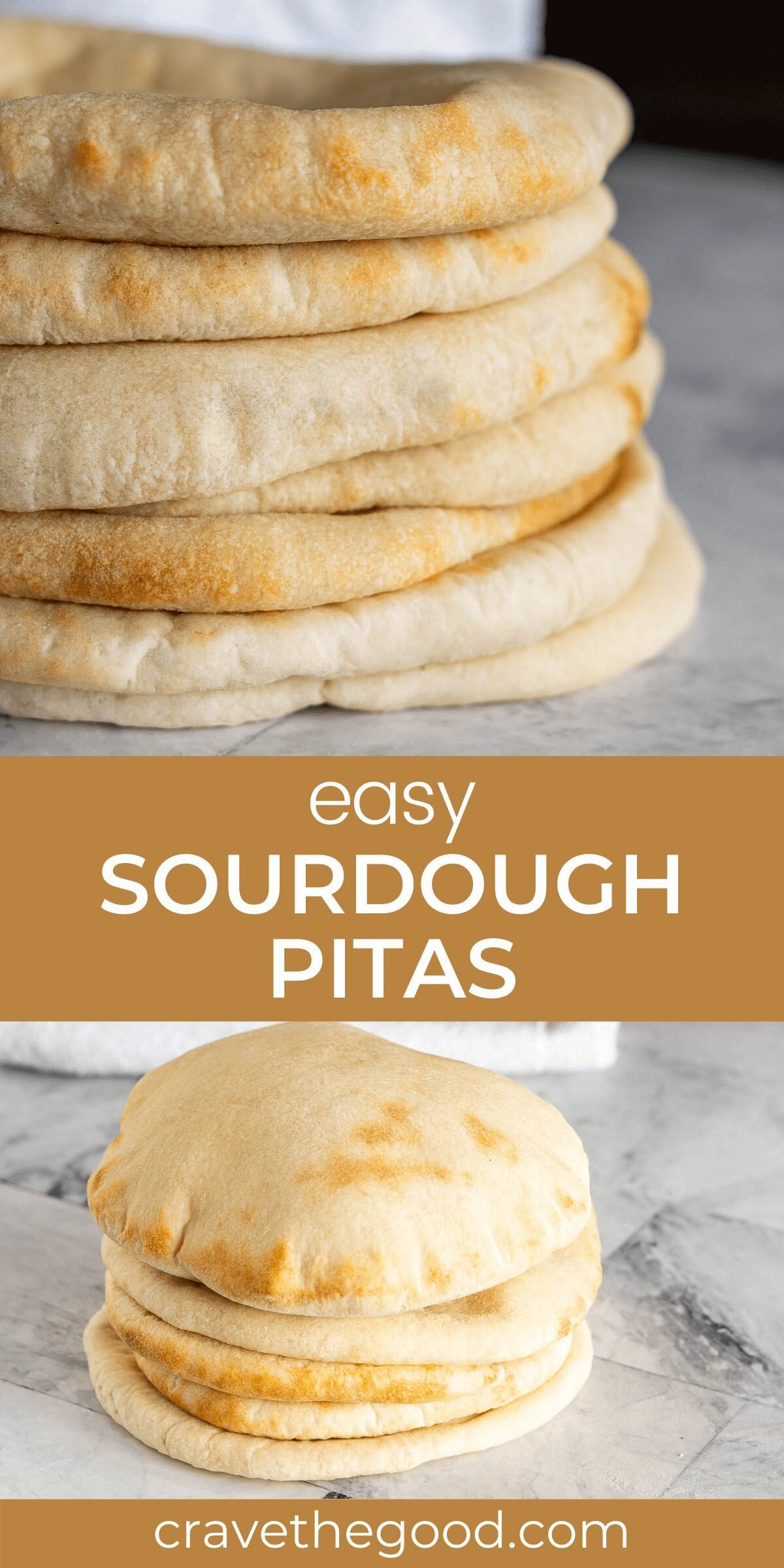 Sourdough Pita Bread {Complete Baking Guide} - Crave The Good