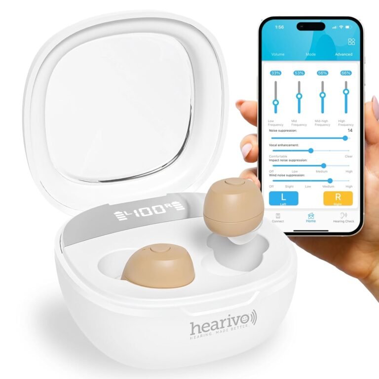 QX Pro Rechargeable Hearing Aids for Seniors with Bluetooth,...