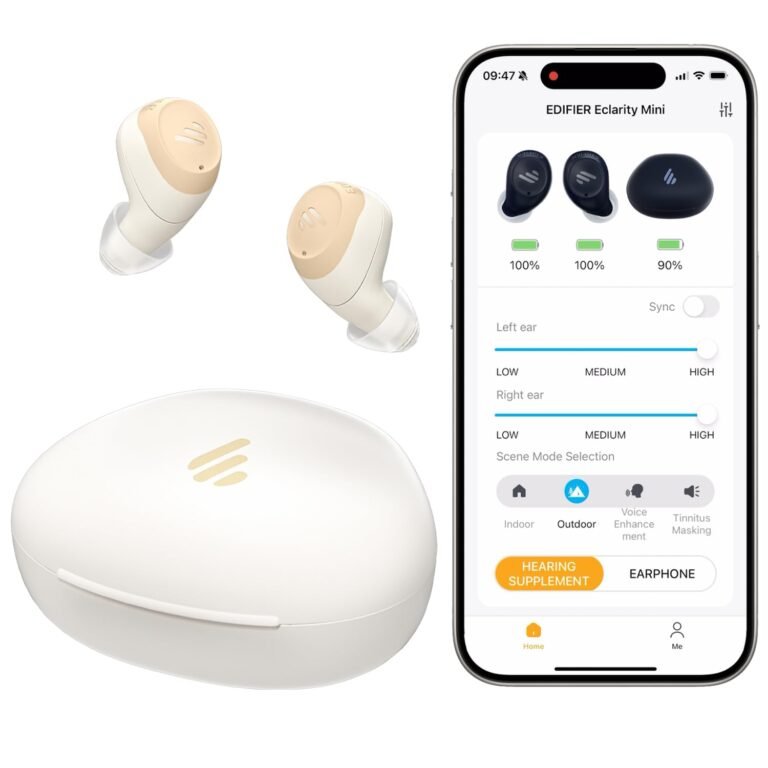 Mini Hearing Aids, Hearing Aids for Seniors with Bluetooth, ...