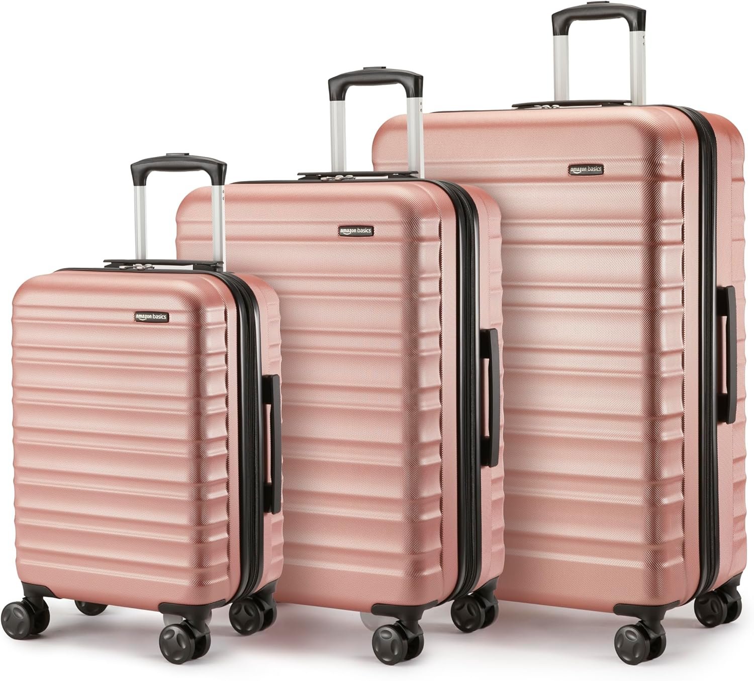Luggage set with spinner wheels