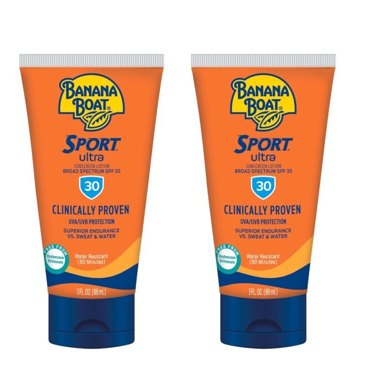 Travel-sized sunscreen
