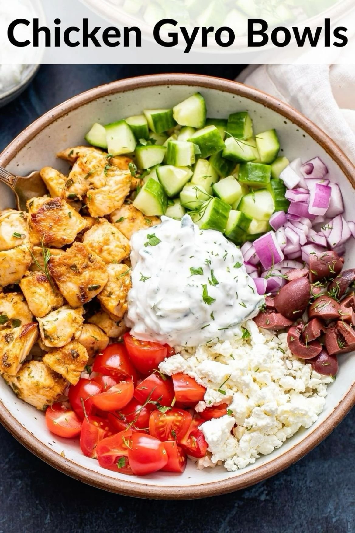 Chicken Gyro 🥙 Bowl