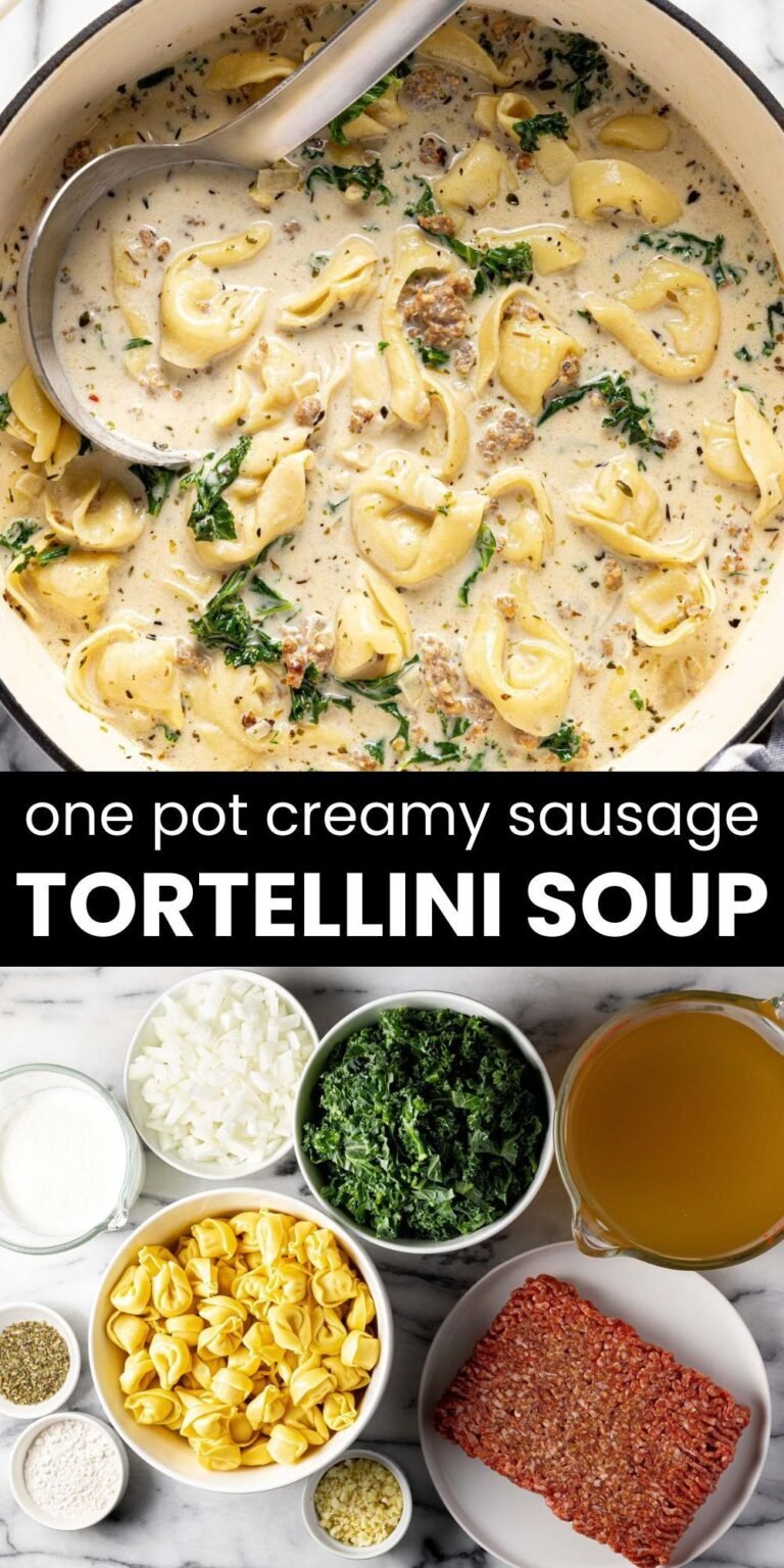 Creamy Sausage Tortellini Soup